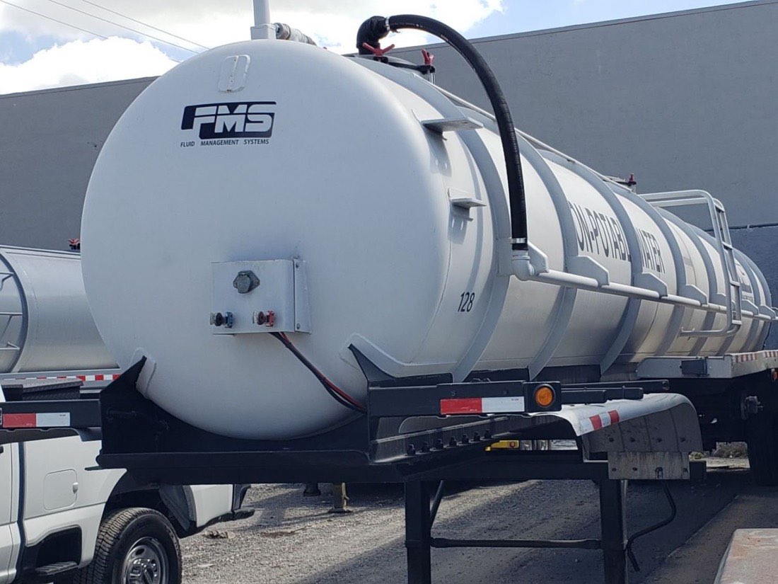 FMS non-potable water tanker trailer